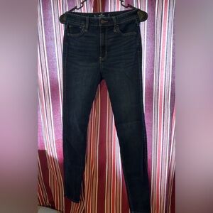 Hollister Women’s Deep Blue Skinny Jeans